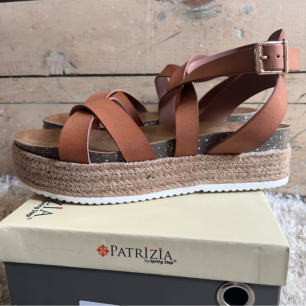Women’s size 11 Camel Patrizia by Spring Step Platform Sandals - Picture 3 of 7